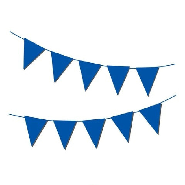 BANDERIN TRIANGULAR AZUL