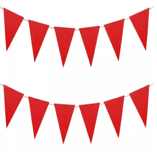 BANDERIN TRIANGULAR ROJO