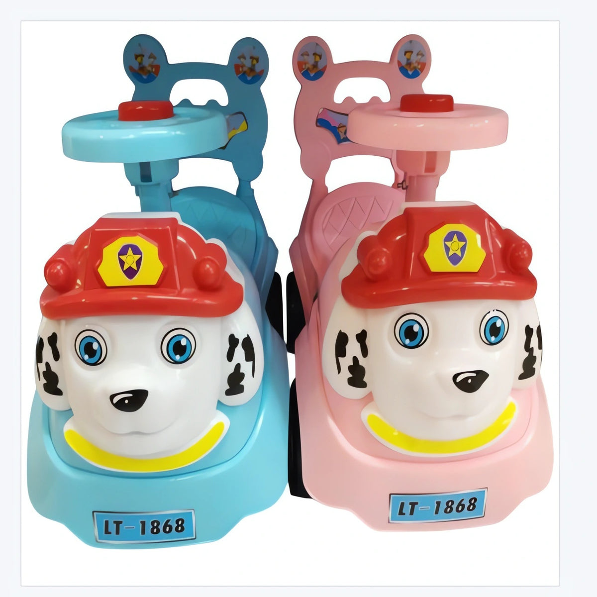 CARRO MONTABLE PERRO CORNETA (1-3 Years) (44 x 54 cm) Azul/Rosado