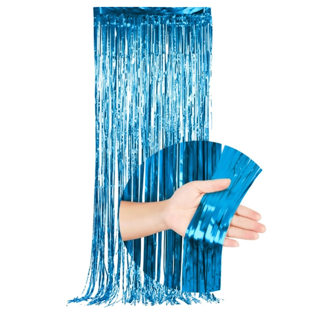 CORTINA LLUVIA AZUL (100 x 200 cm)