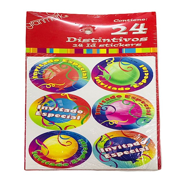 DISTINTIVOS FELIZ CUMPLEAÑOS (24 Unid)
