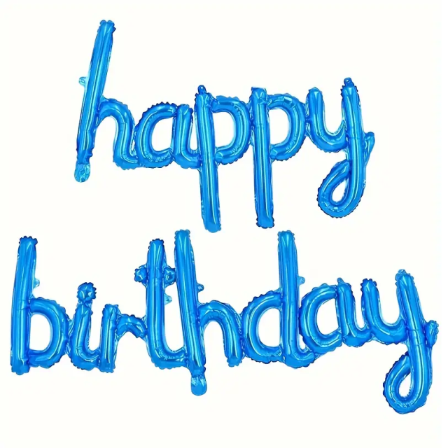 FOIL BANNER HAPPY BIRTHDAY CURVO AZUL
