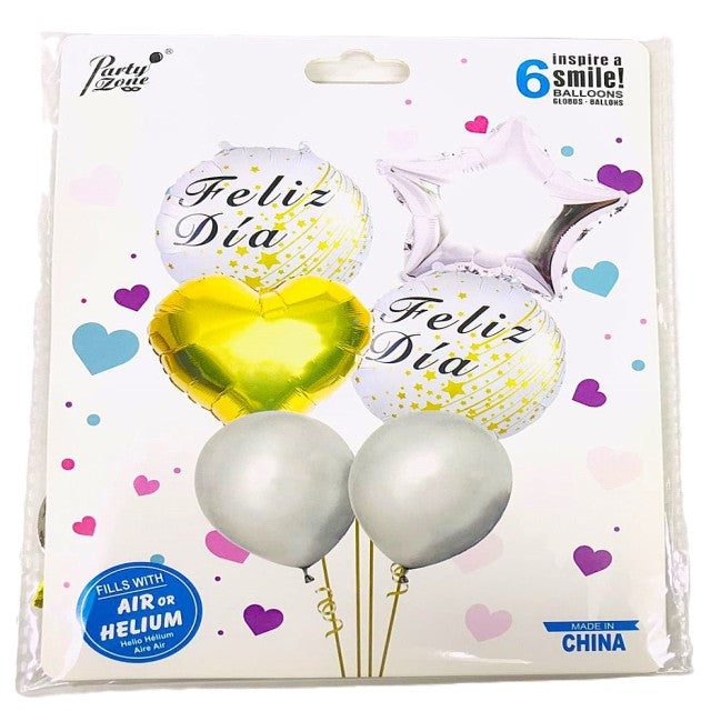 FOIL BOUQUET 6 FELIZ DIA