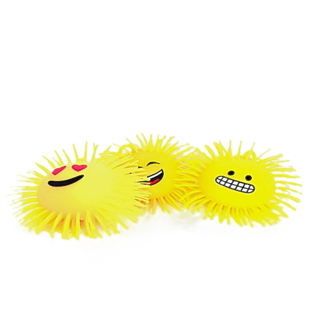PELOTA SENSORIAL CARITA FELIZ CON LUZ (12 cm)