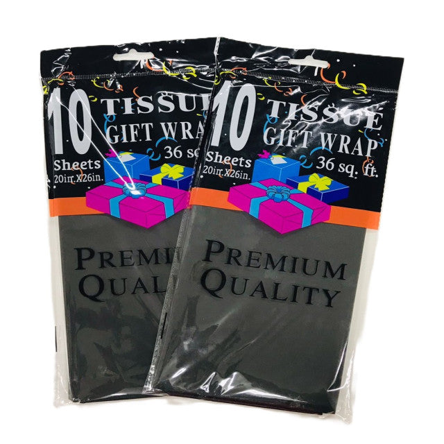 PAPEL TISSUE NEGRO (10 Unid) (50 x 66 cm)
