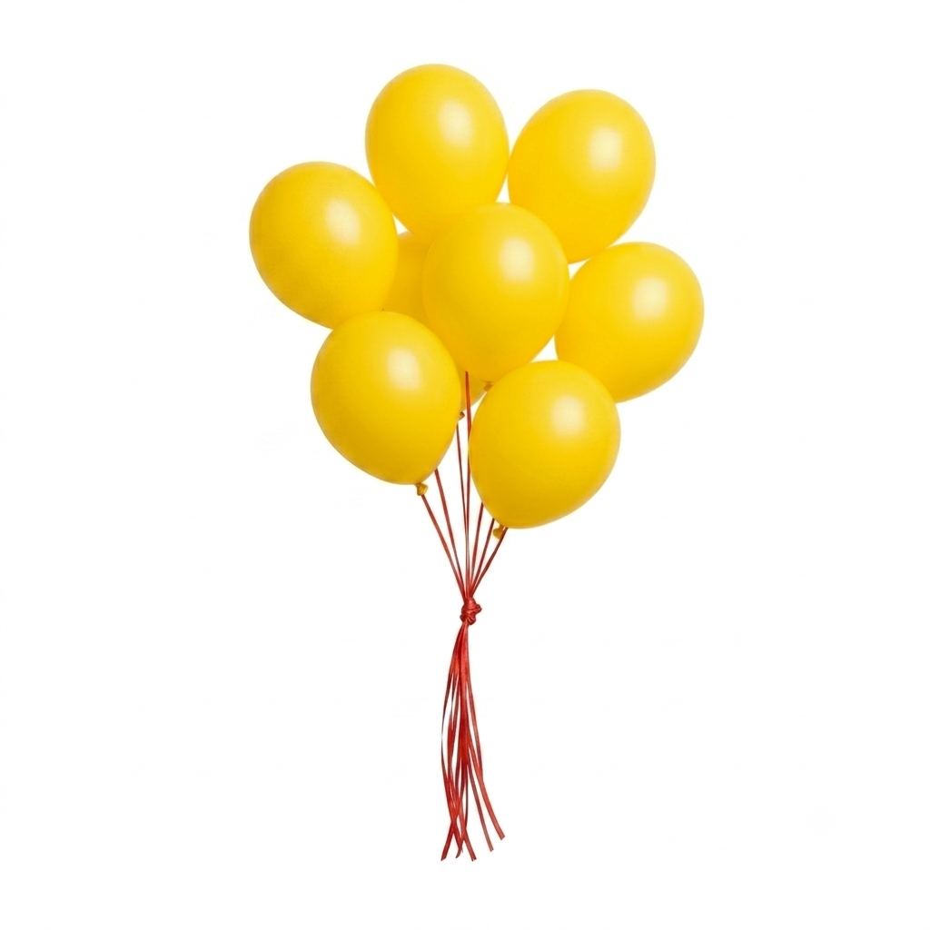 GLOBOS LATEX 5 Inch AMARILLO (50 Unid)