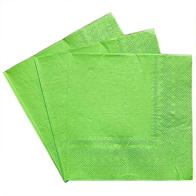 SERVILLETAS OCASION VERDE CLARO (10 Unid) (33x33 cm)