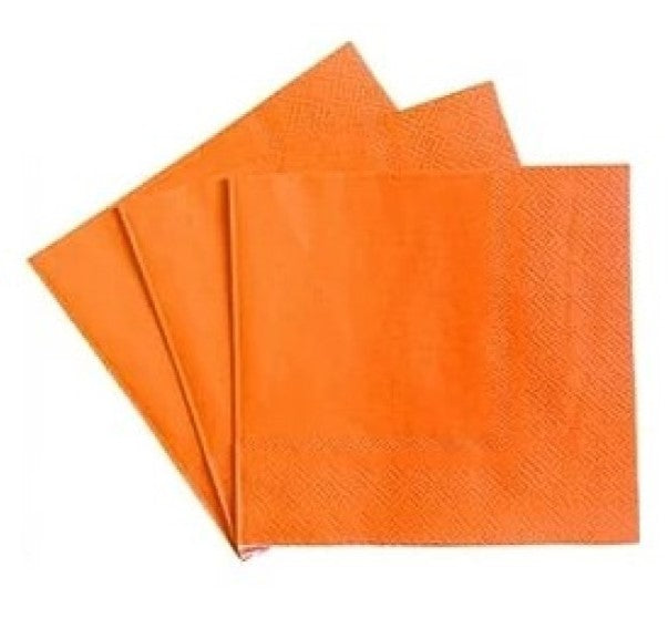 SERVILLETAS OCASION NARANJA (10 Unid) (33x33 cm)