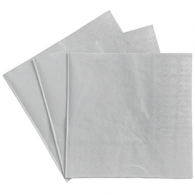 SERVILLETAS OCASION GRIS (10 Unid) (33x33 cm)