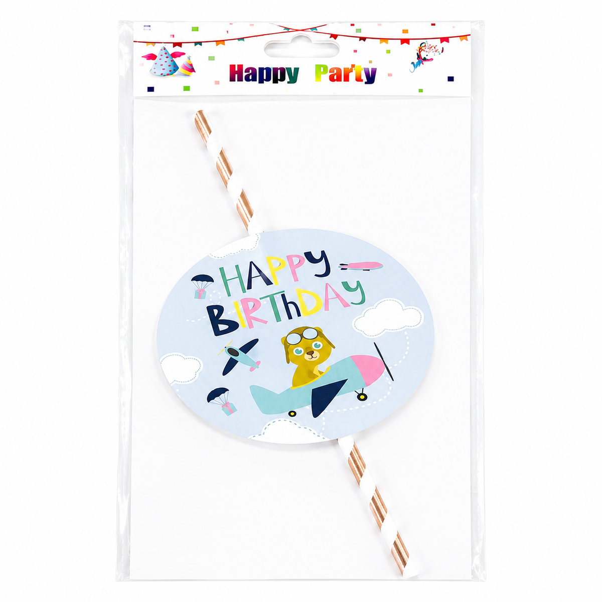 TOPPER CAKE LUZ HAPPY BIRTHDAY