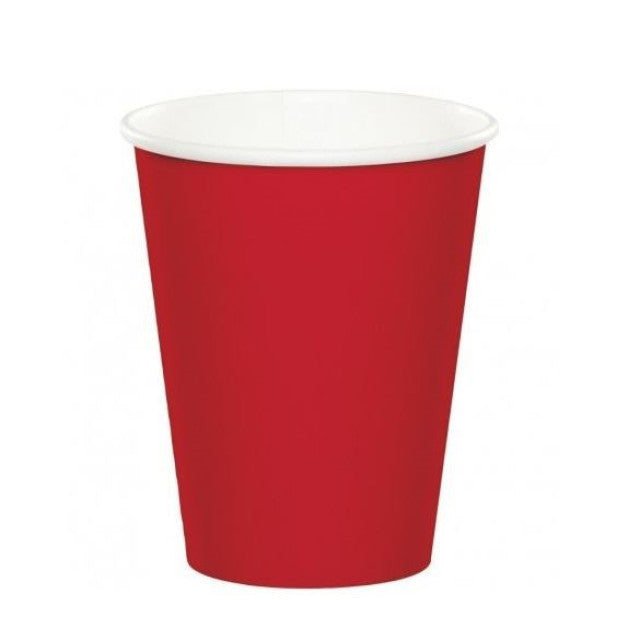 VASOS OCASION 9 ROJO (8 Unid)