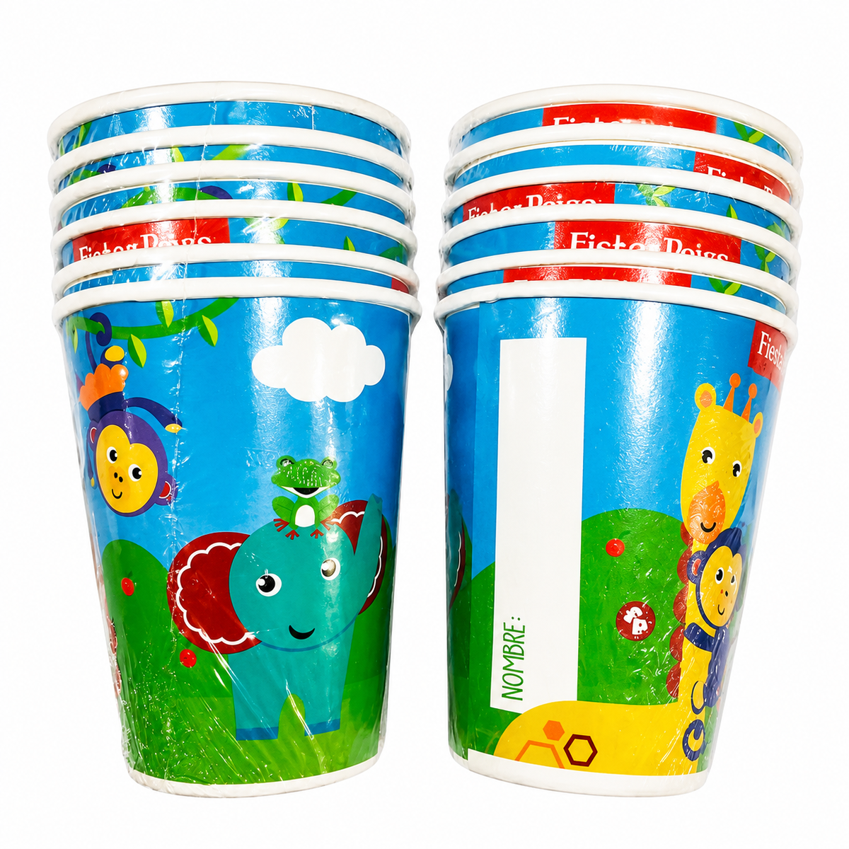 VASOS FISHER PRICE (6 Unid)
