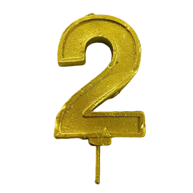 VELA NUMERO 2 DORADO