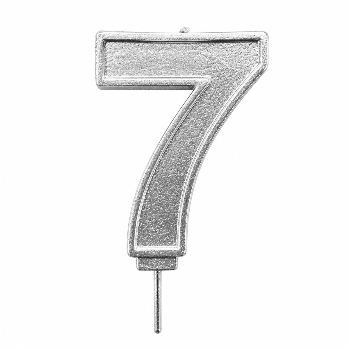 VELA NUMERO 7 PLATA