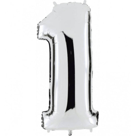 FOIL 16 NUMERO 1 PLATEADO BLISTER