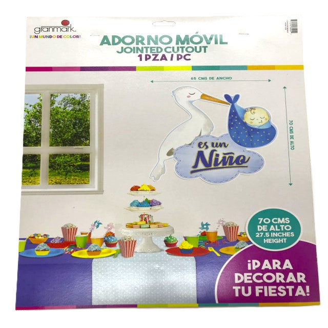 ADORNO MOVIL ES UN NIÑO CIGUENA (MOD.500)