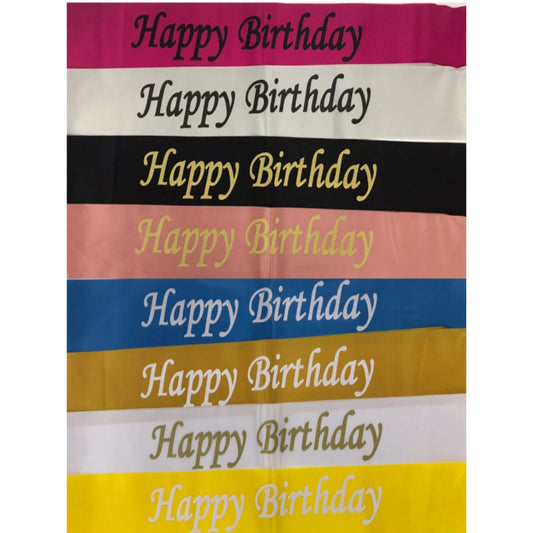 BANDA HAPPY BIRTHDAY (80 cm) 8 COLORES