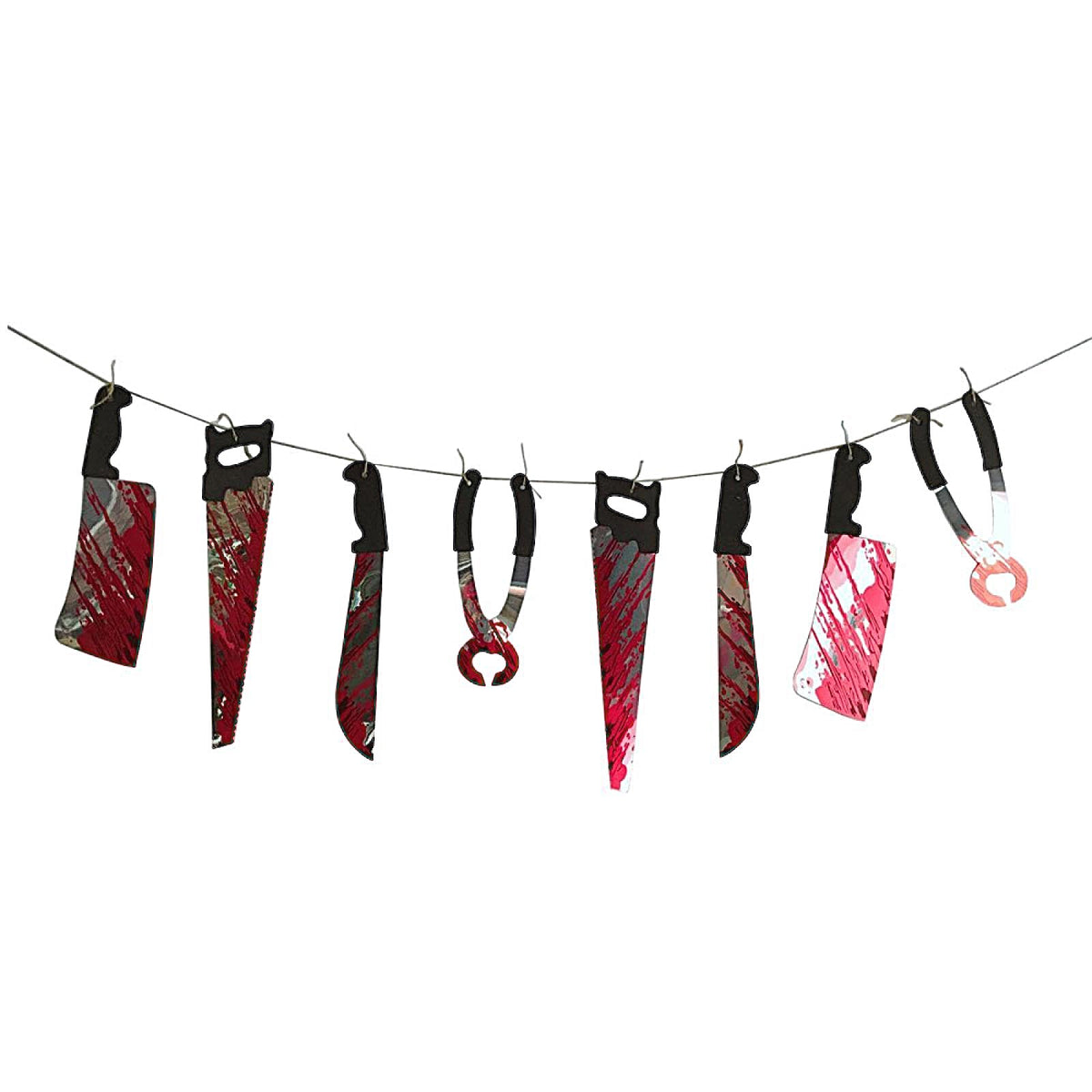 BANDERIN HALLOWEEN CUCHILLOS-HACHA (XD-008)