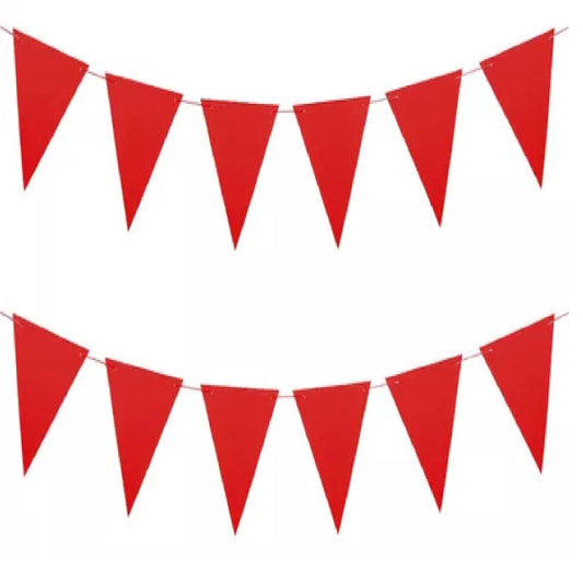 BANDERIN TRIANGULAR ROJO