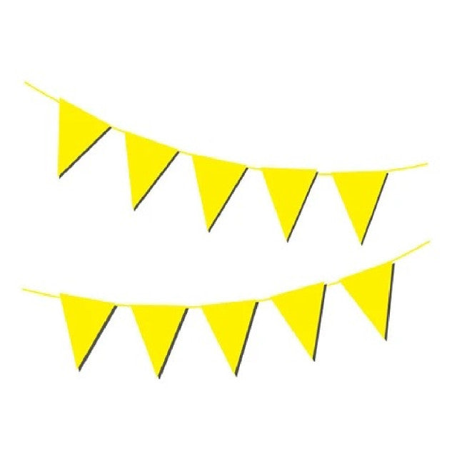BANDERIN TRIANGULAR AMARILLO
