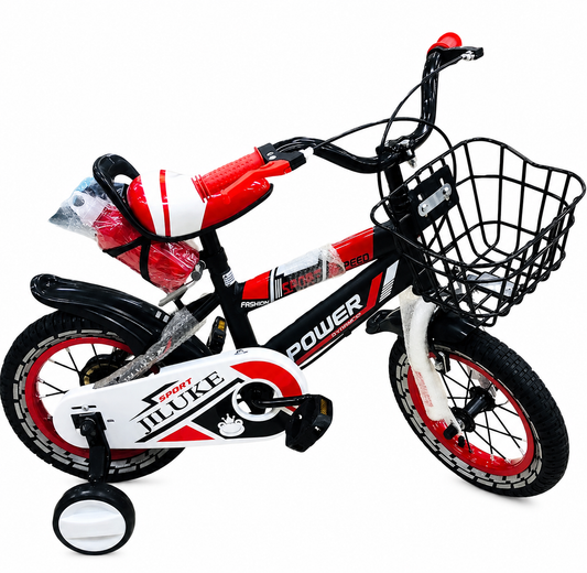 BICICLETA RIN 12 CANASTA METAL Rosado-Roja-Verde