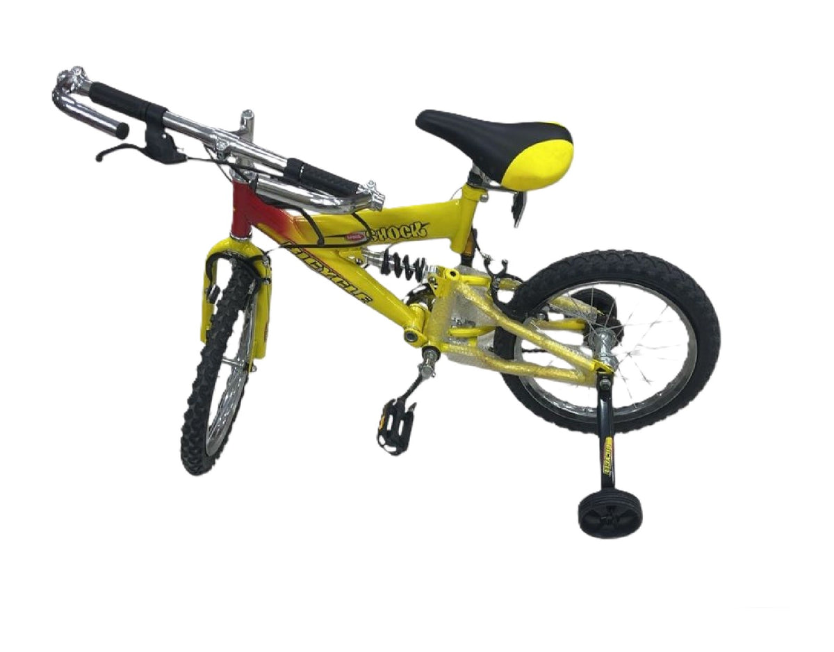 BICICLETA RIN 16 AMARILLA-ROJO