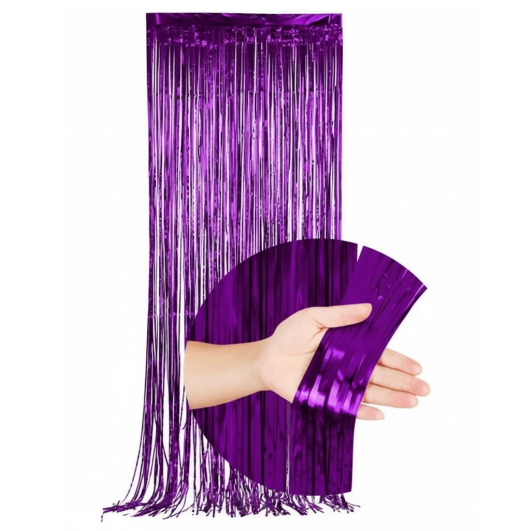 CORTINA LLUVIA MORADO (100 x 200 cm)