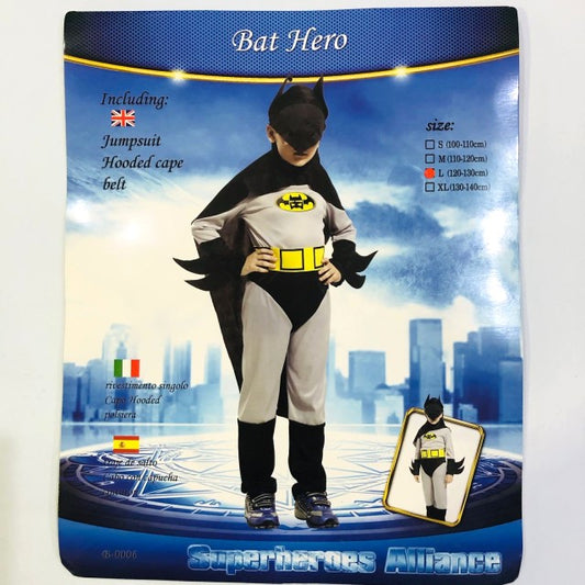 DISFRAZ BAT HERO SIZE L (120-130 cm)