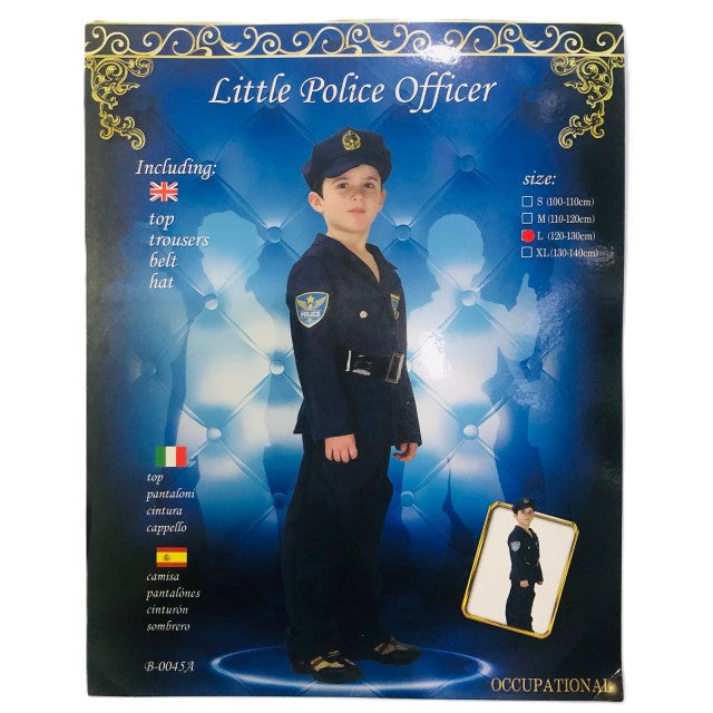 DISFRAZ POLICE OFFICER SIZE XL