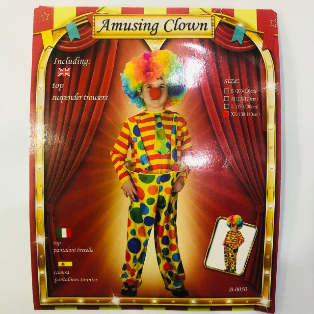 DISFRAZ PAYASO AMUSING CLOWN SIZE XL