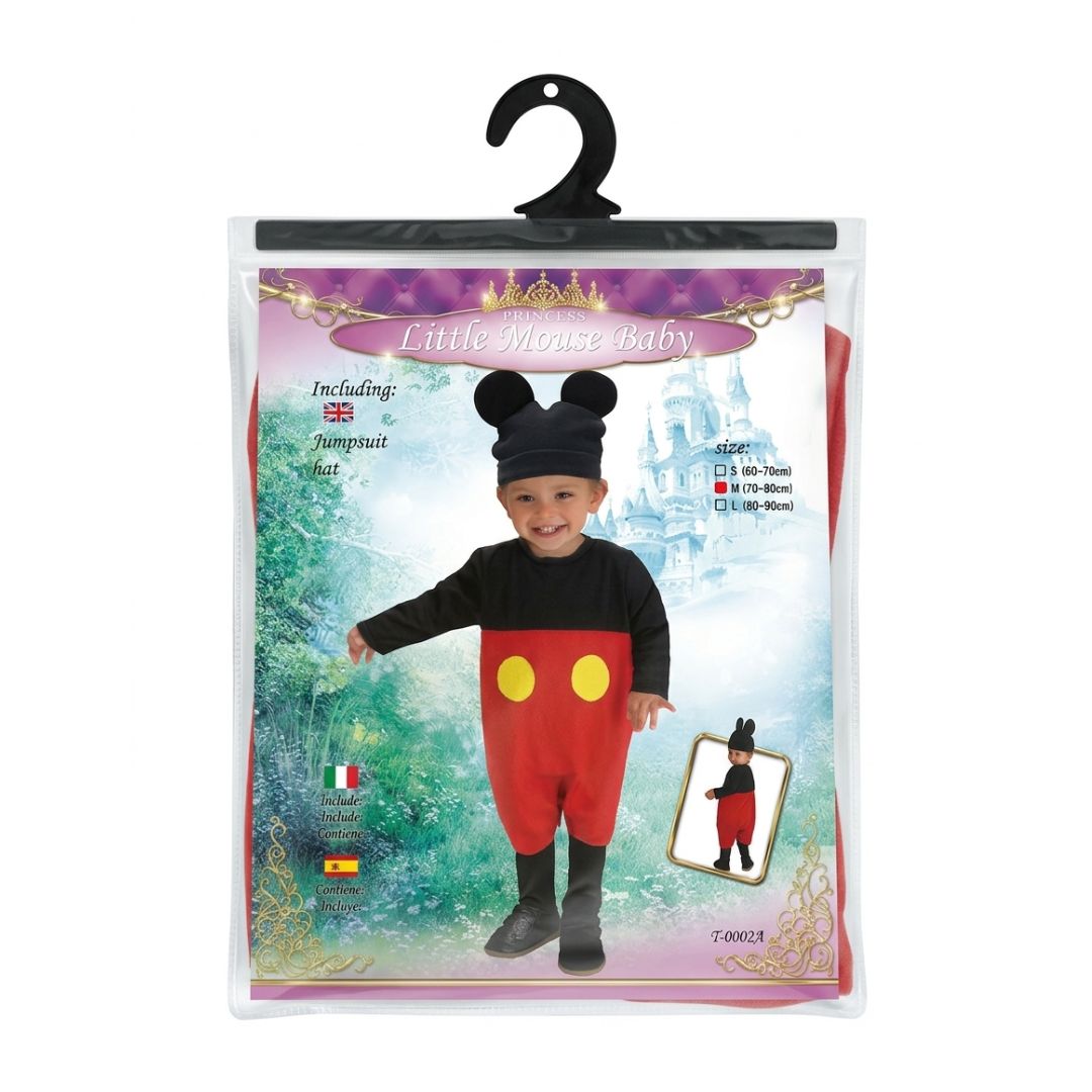 DISFRAZ LITTLE MOUSE BABY SIZE M (70-80 cm)