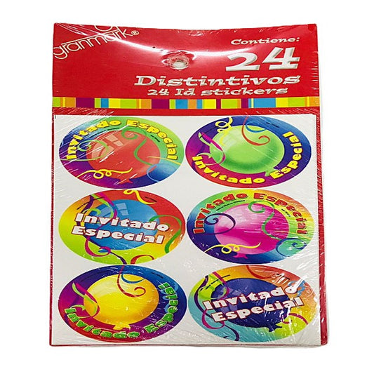 DISTINTIVOS FELIZ CUMPLEAÑOS (24 Unid)