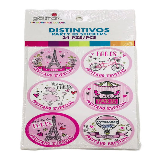 DISTINTIVOS PARIS (24 Unid)