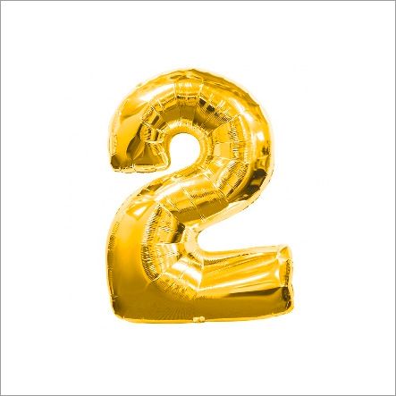 FOIL 16 NUMERO 2 DORADO BLISTER