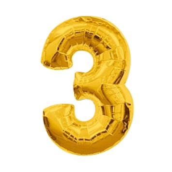 FOIL 16 NUMERO 3 DORADO BLISTER