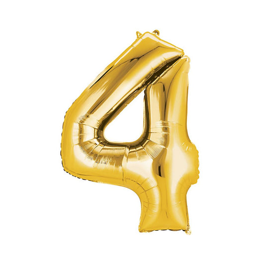 FOIL 16 NUMERO 4 DORADO BLISTER