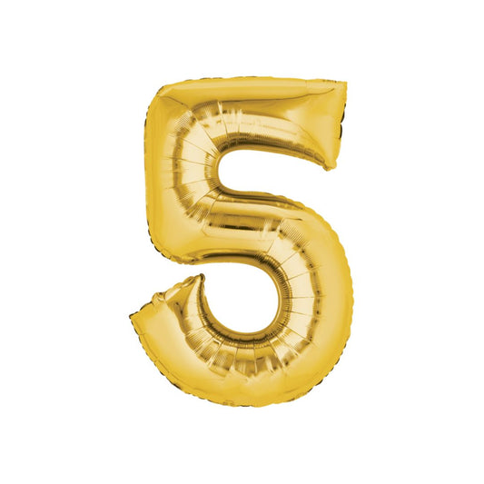 FOIL 16 NUMERO 5 DORADO BLISTER