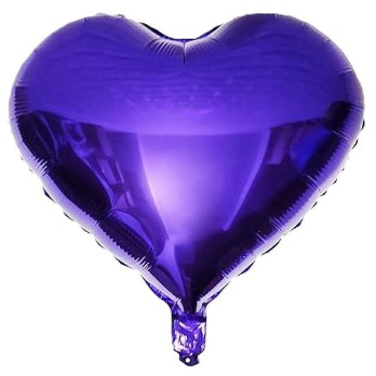 FOIL 18 CORAZON MORADO BLISTER