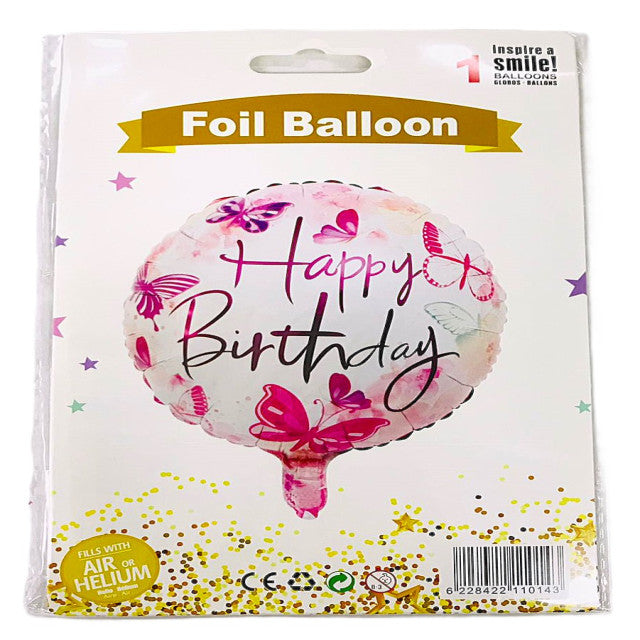 FOIL 18 HAPPY BIRTHDAY MARIPOSAS