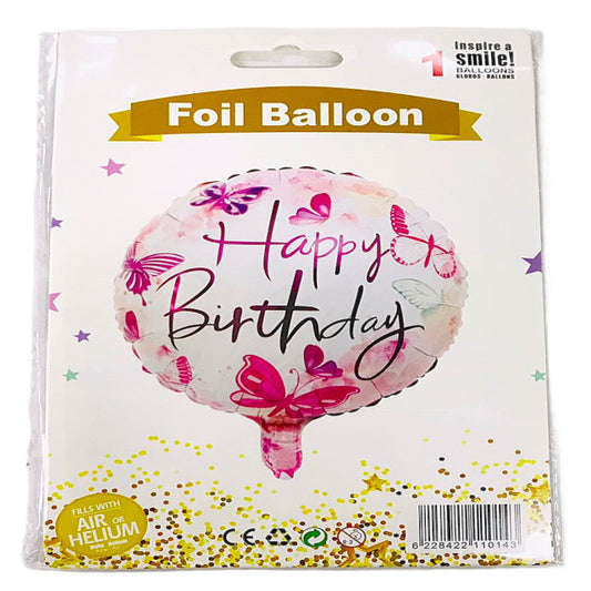 FOIL 18 HAPPY BIRTHDAY MARIPOSAS