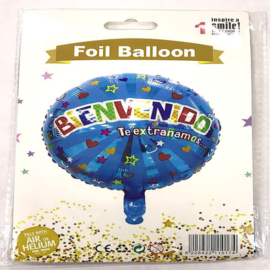 FOIL 18 BIENVENIDO AZUL