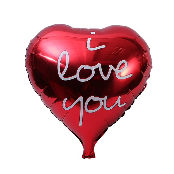 FOIL 18 I LOVE YOU ROJO Y DORADO