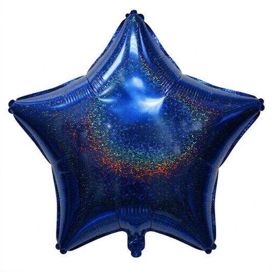 FOIL 19 ESTRELLA HOLOGRAFICA AZUL