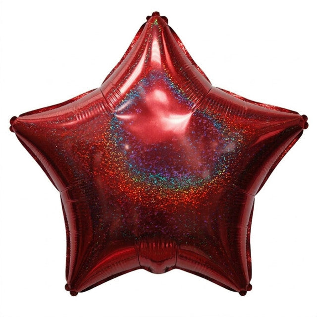 FOIL 19 ESTRELLA HOLOGRAFICA ROJO