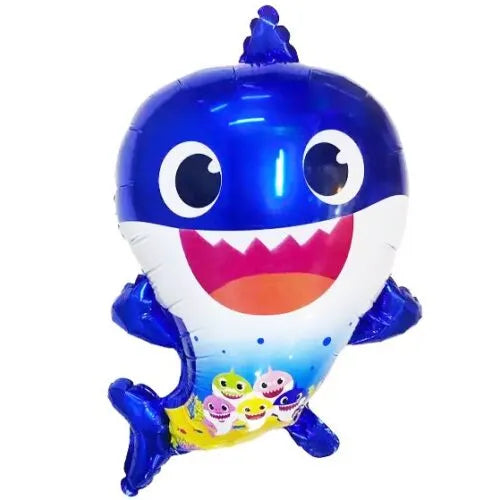 FOIL 20 BABY SHARK AZUL SHAPE