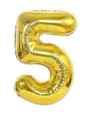 FOIL 32 NUMERO 5 DORADO BLISTER
