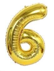 FOIL 32 NUMERO 6 DORADO BLISTER