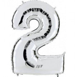 FOIL 42 NUMERO 2 PLATEADO BLISTER