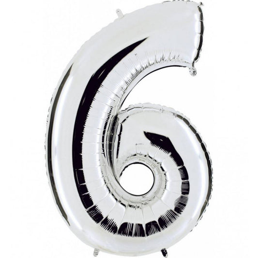 FOIL 45 NUMERO 6 PLATEADO BLISTER