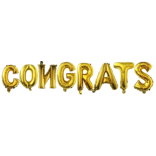 FOIL BANNER CONGRATS GOLDEN